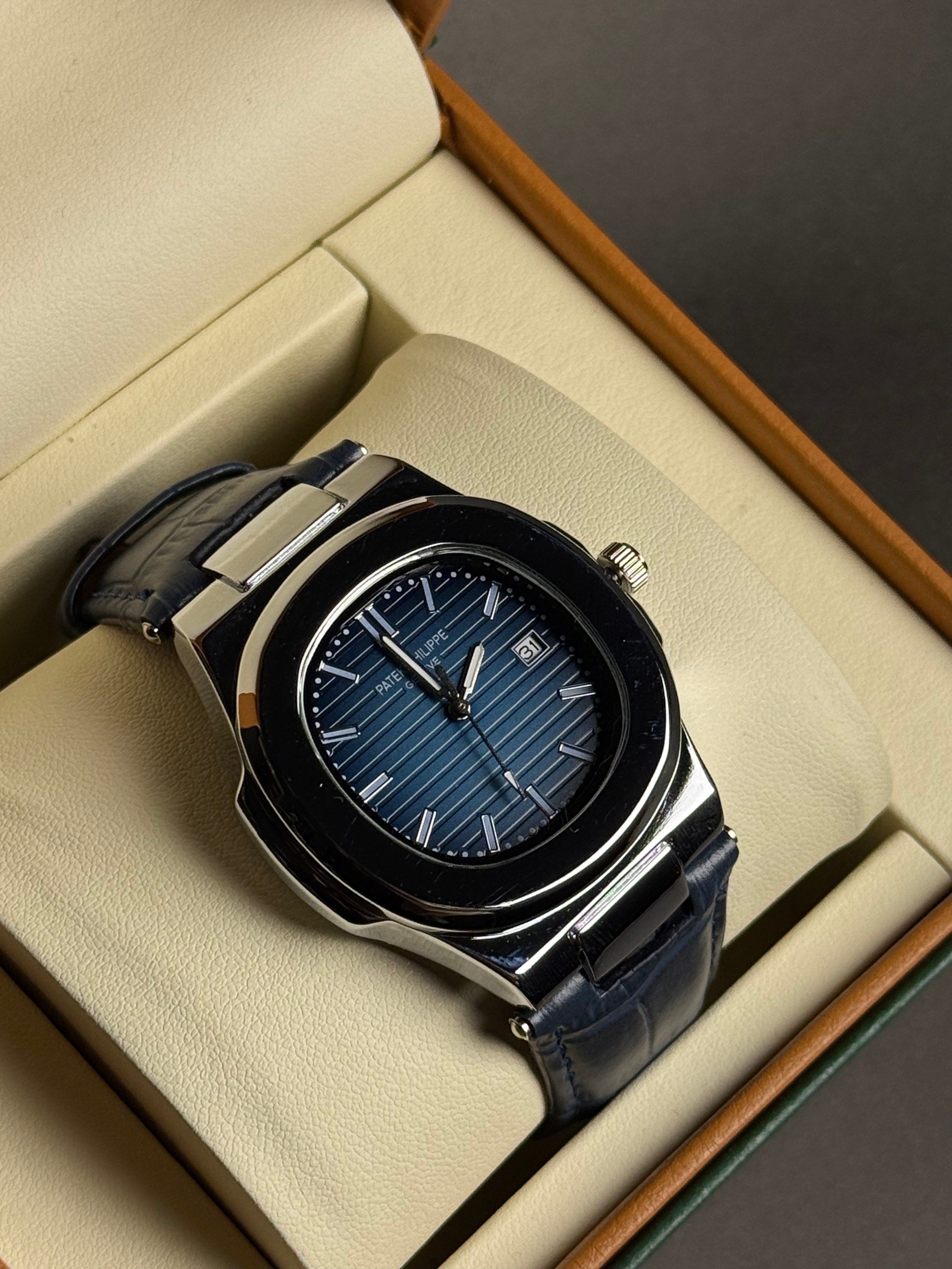 Leather Strap Patek Phillipe Blue