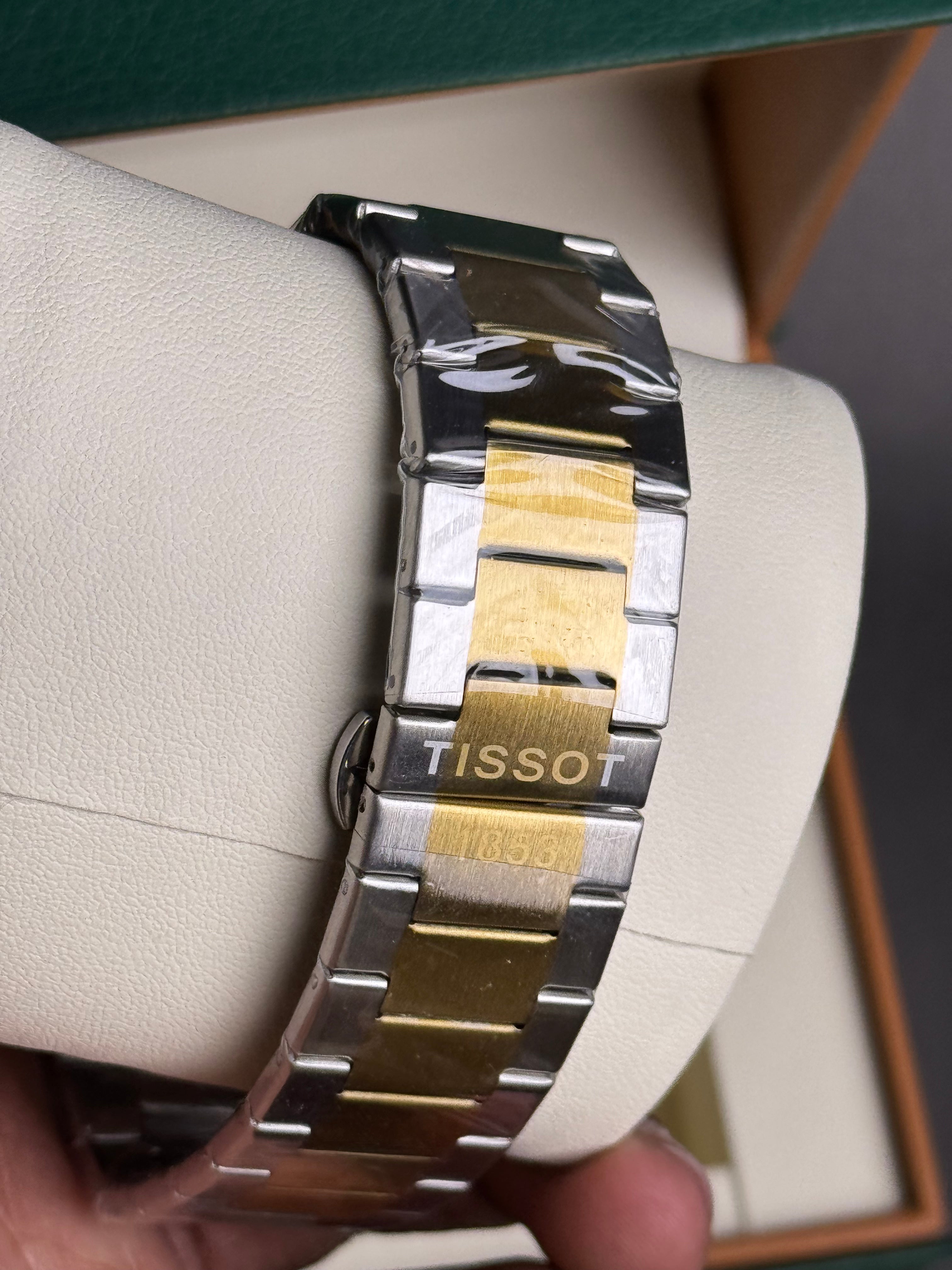 Two-Tone Tissot PRX with Silver Dial