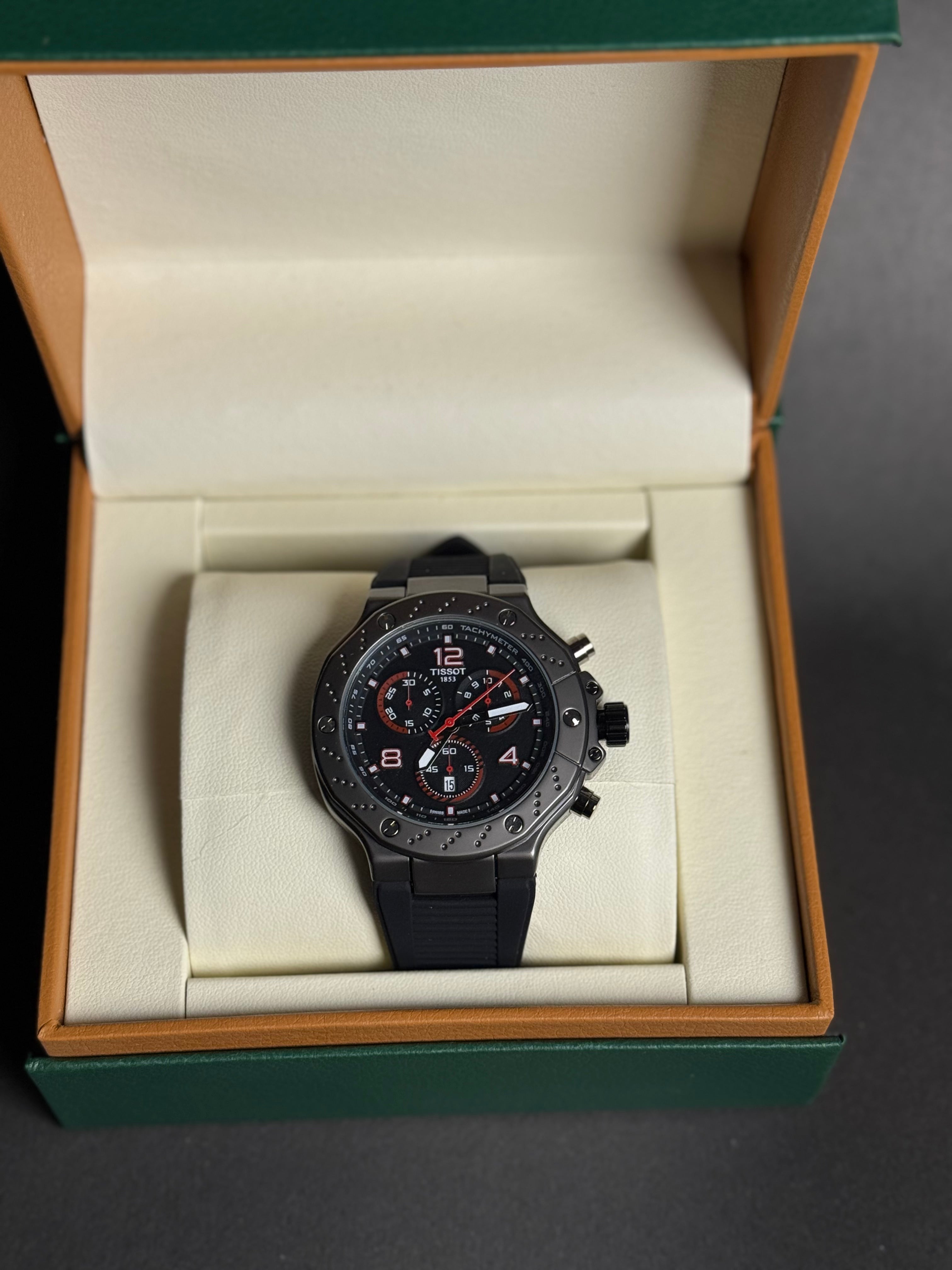 Tissot with Strap and Dark Dial