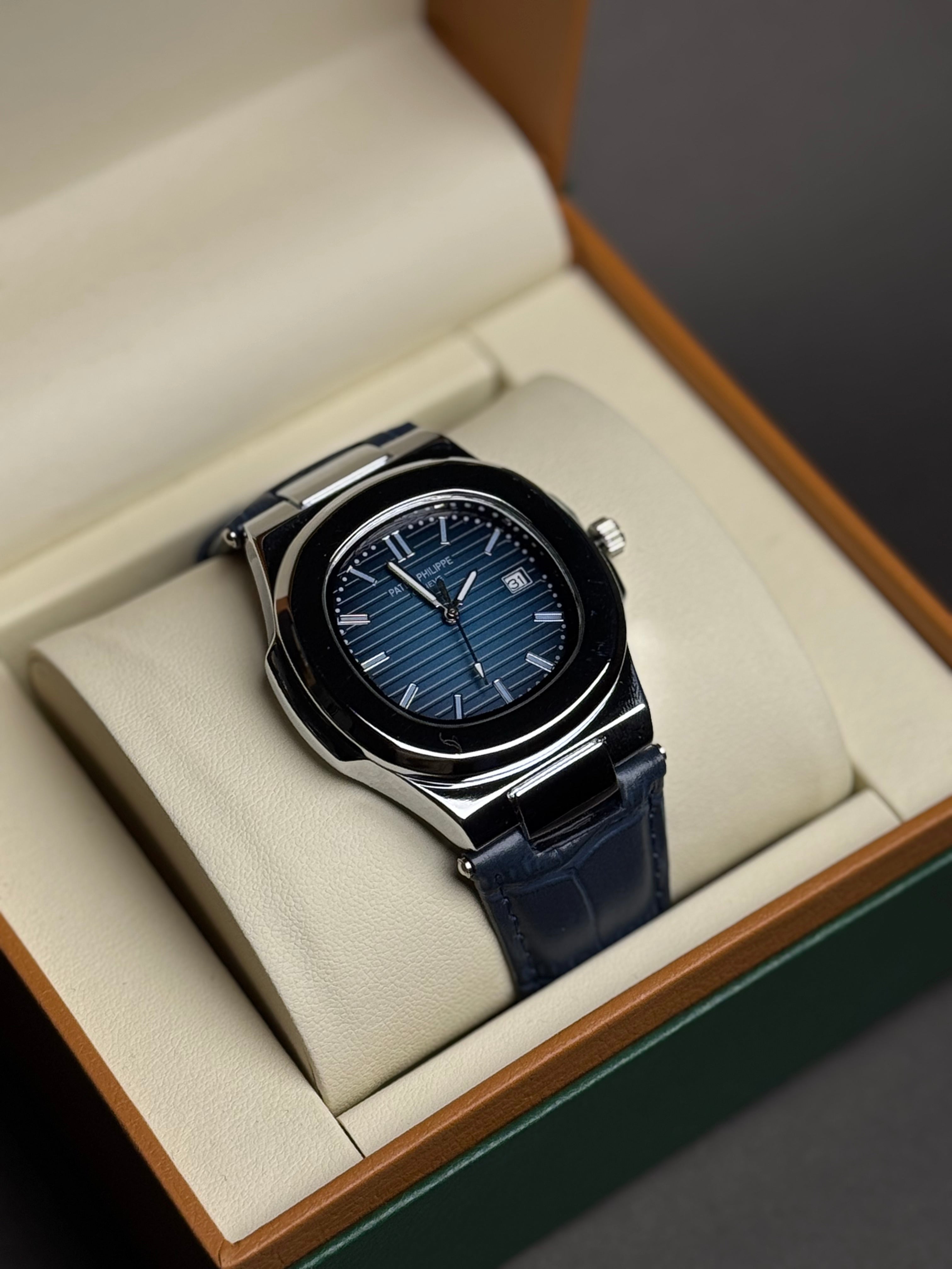 Leather Strap Patek Phillipe Blue