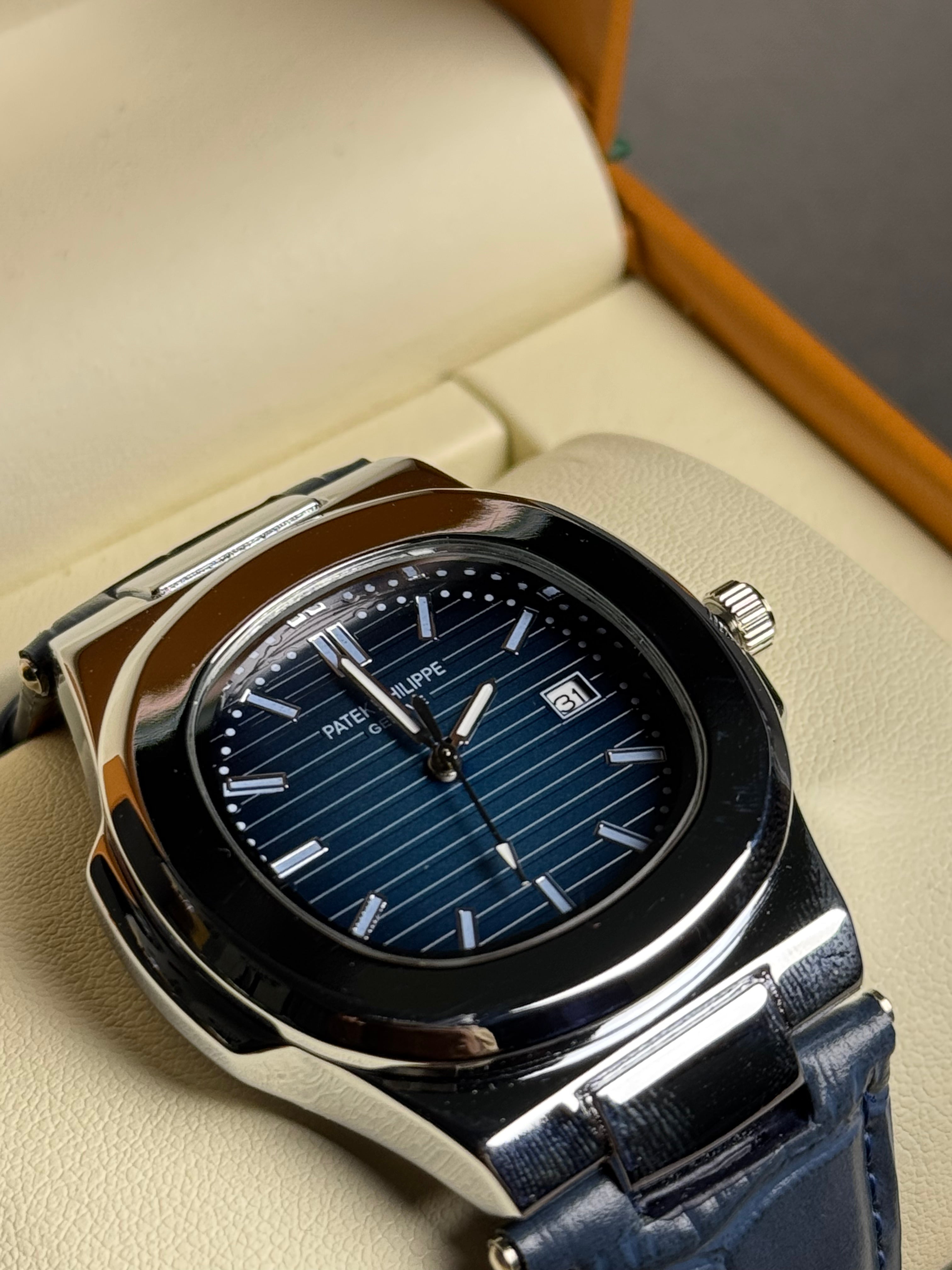 Leather Strap Patek Phillipe Blue