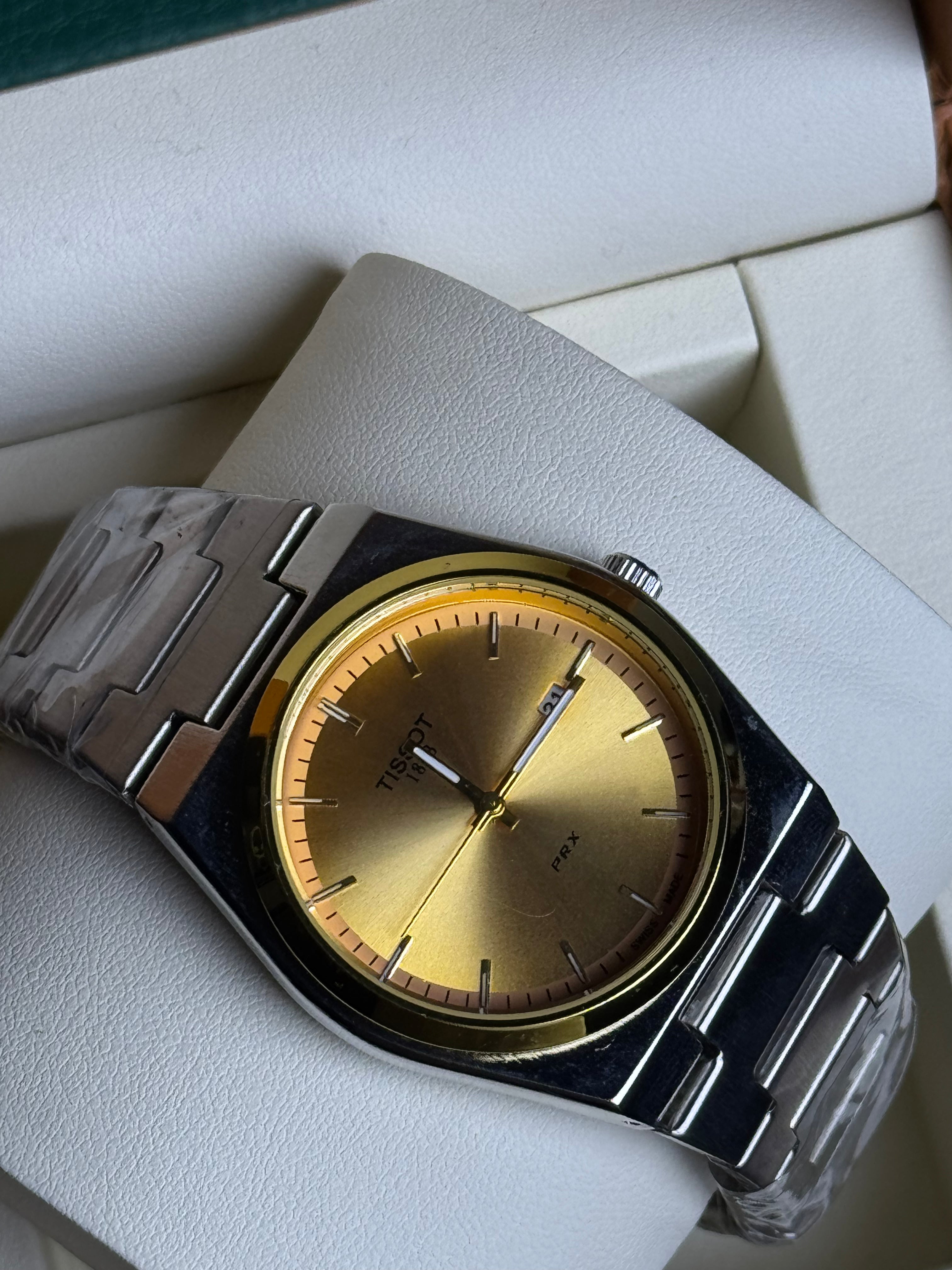 Tissot PRX Small Golden Dial