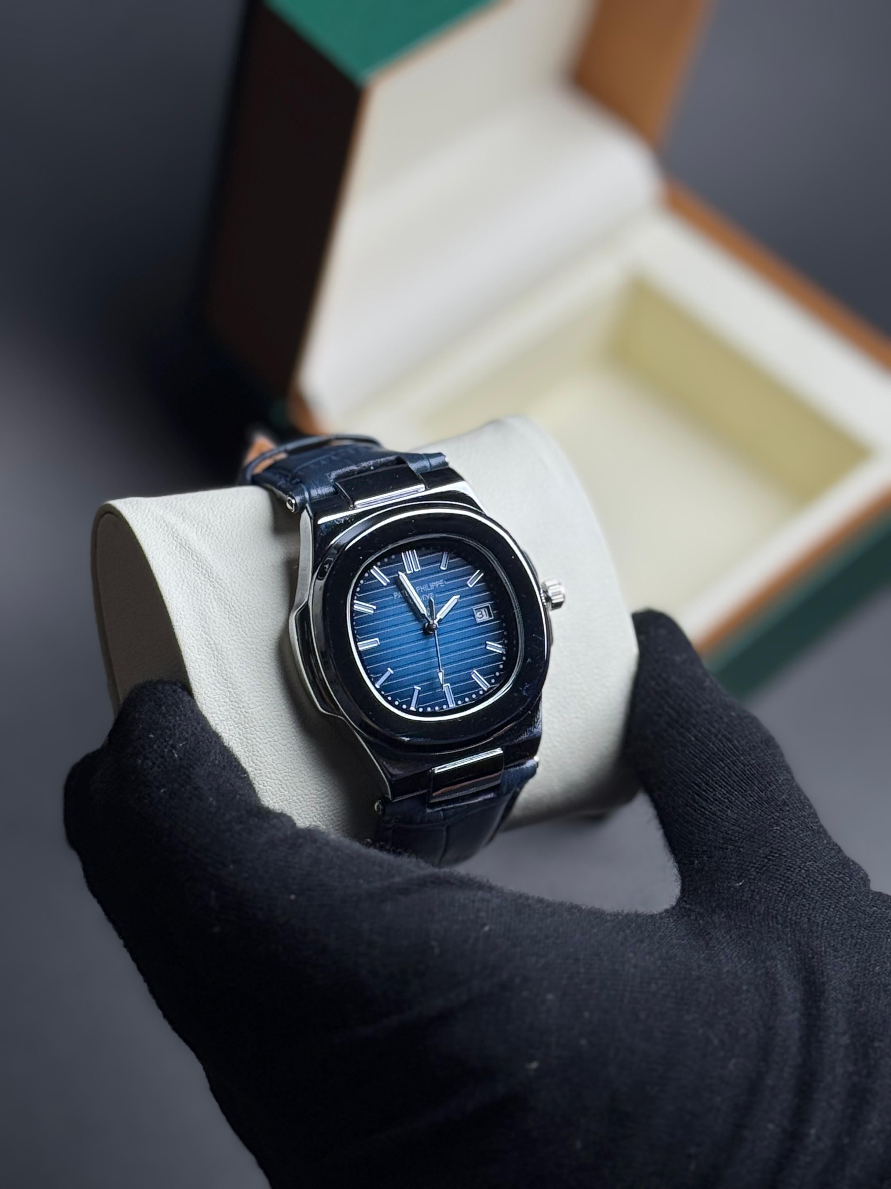 Leather Strap Patek Phillipe Blue